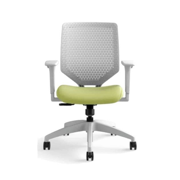 Silla Ejecutiva Solve Respaldo Gris Asiento Verde