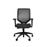 54 Silla Ejecutiva Solve Respaldo Negro Asiento Gris
