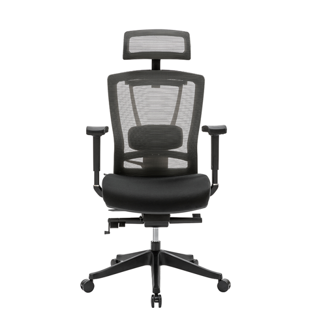 Silla Ejecutiva H1 Mesh Asiento y Estructura Negro