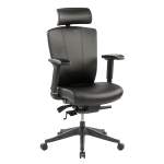 839 Silla Ejecutiva H1PU Vinipiel Asiento y Estructura Negro 1