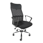 917 Silla Ejecutiva E103 Mesh y Tela Color Negro Base Cromada 1
