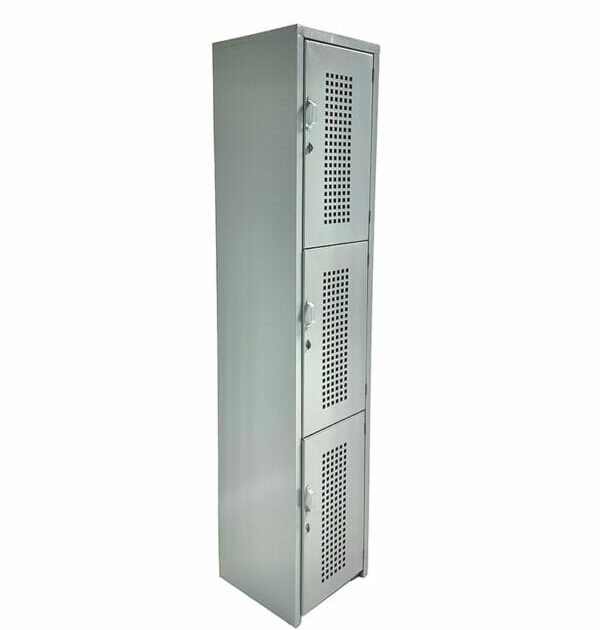 Locker 3 Puerta 1.80x38x37 Perforado