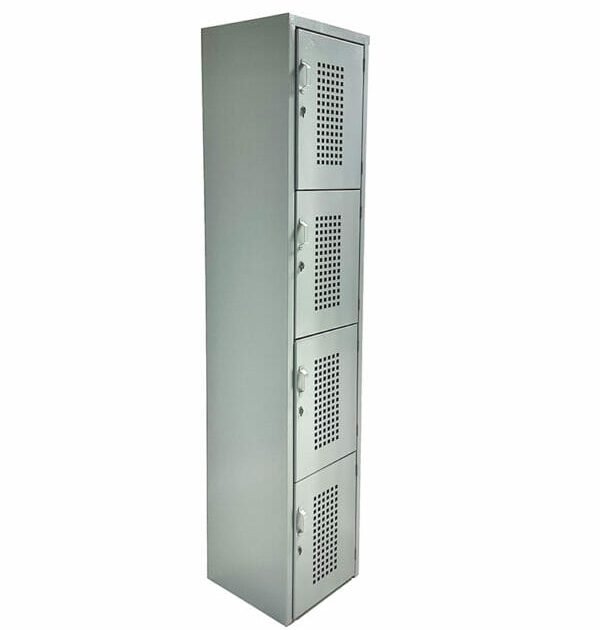 Locker 4 Puerta 1.80x38x37 Perforado