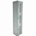 324 Locker 3 Puerta 1.80x38x45 Perforado