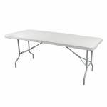 329 Mesa plegable rectangular 2 secciones 1.83×76 plastico blanco 3