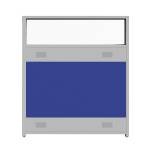 652 Mampara con Policarbonato Privatt marco aluminio P12060