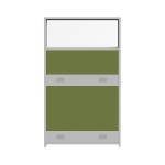 653 Mampara con Policarbonato Privatt marco aluminio P16090