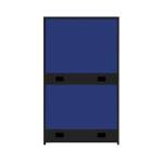 664 Mampara de piso privatt marco negro 160120