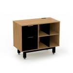 M050 Credenza Alta con Papelera y Archivo 90 x 75 cm Izquierdo