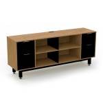 M062 Credenza Alta con Doble Papelera y Archivo 180 x 75 cm