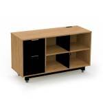M064 Credenza Baja con Papelera y Archivo 120 x 67.5 cm Izquierdo