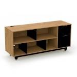 M069 Credenza Baja con Papelera y Archivo 150 x 67.5 cm Derecho
