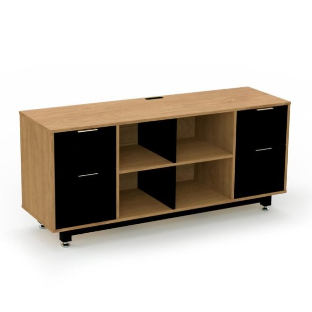 Credenza Baja con Doble Papelera y Archivo 150 x 67.5 cm