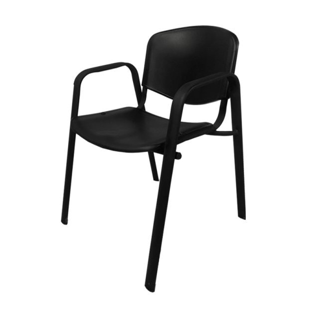 Silla de visita Allegro con brazos respaldo y asiento en plastico