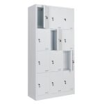 1107 Locker metalico 12 Puertas MC Blanco Armado 3