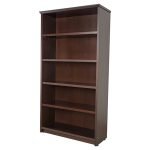557 Librero Abierto de Piso Filo 97x35x1.77 Chapa Walnut