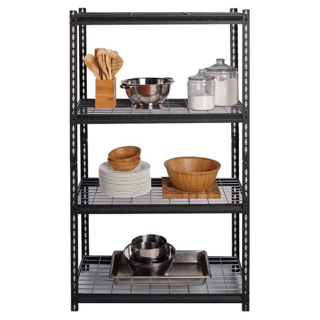 Estante Metalico Rivet de 4 Repisas de Rejilla 22129