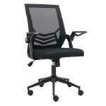 1048 Silla Operativa Nitro Con Brazos Abatibles Mesh y asiento Negro