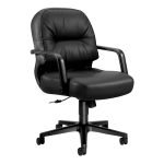 29 Silla Semi Ejecutiva con Brazos Pillow soft 2092 Piel