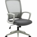 833 Silla Operativa H3 Mesh y Tela Gris Estructura Blanca 3