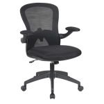 952 Silla Operativa de Brazo Abatible H6 Mesh Negro